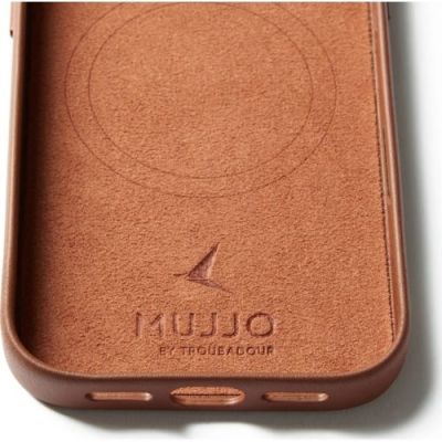 12. Etui skórzane do iPhone 17 Pro Tan Mujjo