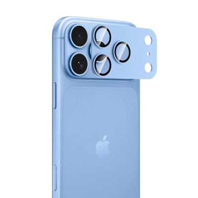 2. Szkło hartowane na wyspę aparatu Tech-Protect Camfull Fit+ na iPhone 18 Pro Max - jasnoniebieskie