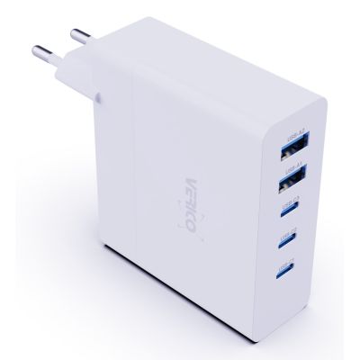2. Verico 4OJ-ABGWE1-N1 ładowarka do urządzeń przenośnych Laptop, Smartfon, Tablet, Telefon Biały Prąd przemienny Szybkie ładowanie Wewnętrzna