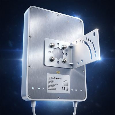 4. Qoltec Antena 5G LTE | 16dBi | kierunkowa | zewnętrzna | SMA | 3300-3800MHz | wodoodporna | 3m
