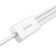 3. Baseus Superior 3w1 kabel USB - Lightning / USB Typ C / micro USB 3,5 A 1,5 m Biały (CAMLTYS-02)