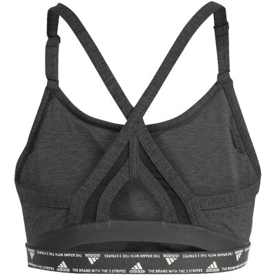 9. Stanik sportowy adidas Aeroreact Training Light-Support 3-Stripes Bra W HC7870