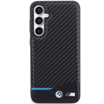 3. Etui BMW Leather Carbon na Samsung Galaxy S23 FE - czarne