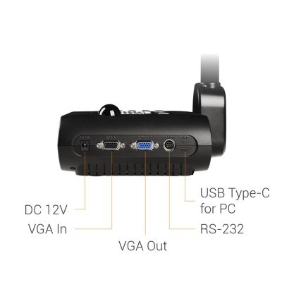 7. AVer F50+ aparat do dokumentów Czarny 25,4 / 3,2 mm (1 / 3.2") CMOS USB 2.0