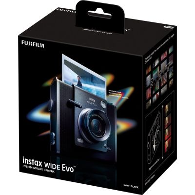 14. Hybrydowy aparat natychmiastowy FUJIFILM Instax WIDE Evo Black EX D CMOS Czarny