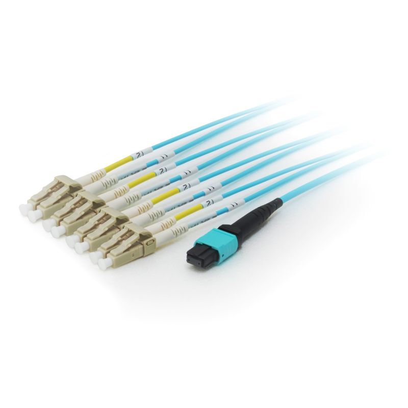 Equip Pro - Kabel krosowy - MTP wielomodowy - LC Multi-Mode - 5.0m - Światłowód - 50/125 mikronów - OM4 - Akwamaryn