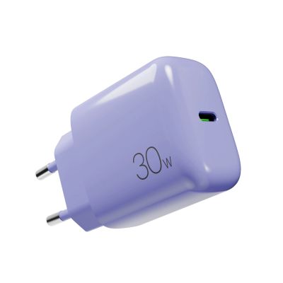 5. Ładowarka sieciowa Puro Pro Lite 30W USB-C  - fioletowa