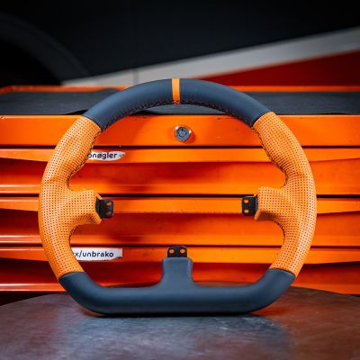 6. Asetek SimSports GT - obręcz - zamknięte D, czarno-pomarańczowa