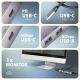 3. Axagon HMC-5H60 stacja dokująca Przewodowa USB 3.2 Gen 1 (3.1 Gen 1) Type-C Szary