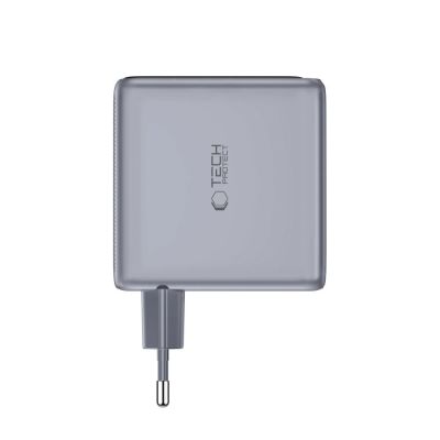 3. Ładowarka sieciowa Tech-Protect PowerVision NC140W-GaN 4-PORT PD 140W / QC3.0 - ciemnoszara