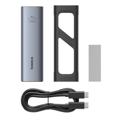 6. Kieszeń na dysk SSD Baseus FlyJoy M.2 NVMe 10 Gb/s - szara