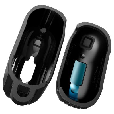 9. Etui Spigen Rugged Armor na AirPods 4 - czarne