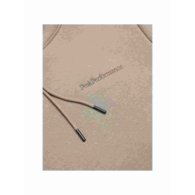 3. Bluza Peak Performance W Original Small Logo Hood beżowy