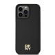 3. Etui DKNY Leather Monogram Pattern Metal Logo MagSafe na iPhone 15 Pro Max - czarne