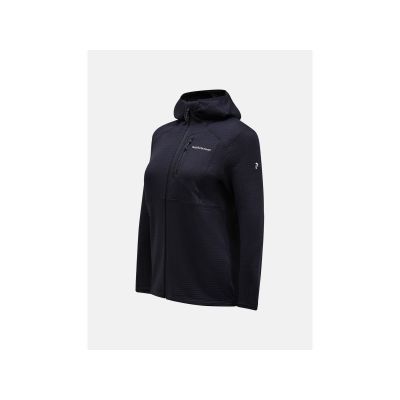 2. Bluza PEAK PERFORMANCE W Trail Polartec Zip Hood czarny