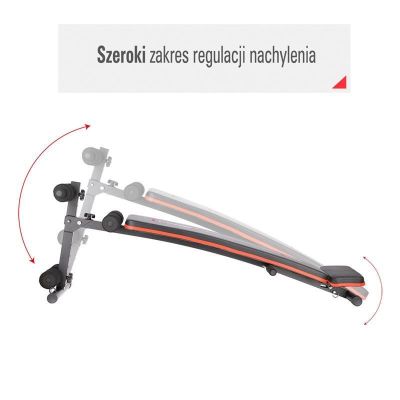 4. Ławka skośna z linkami HMS L1110