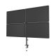 5. GEMBIRD BIURKOWE RAMIĘ/UCHWYT DLA CZTERECH MONITORÓW (REGULOWANE), 13”- 32”