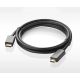 10. Ugreen jednokierunkowy kabel z DisplayPort na HDMI 4K 30 Hz 32 AWG 2 m czarny (DP101 10202)