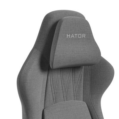 4. HATOR Darkside 3M Fabric Uniwersalny fotel dla gracza Szary