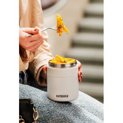 5. Termos obiadowy Kambukka Bora 600ml, Chalk White