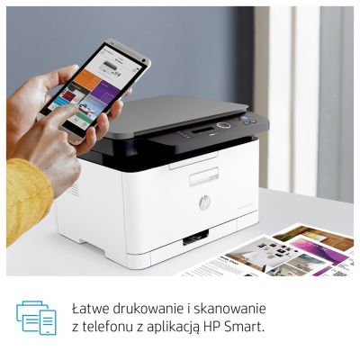 14. Urządzenie wielofunkcyjne HP Color Laser MFP 178nw 4ZB96A (laserowe, laserowe kolor; A4; Skaner płaski)