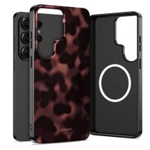 Etui Tech-Protect Lamano MagSafe na Samsung Galaxy S26 Ultra - brązowo-czarne