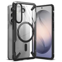 Etui Ringke Fusion X Magnetic MagSafe na Samsung Galaxy S26 - przezroczysto-czarne