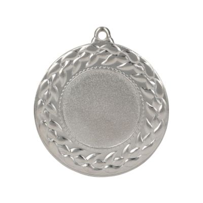 4. Medal srebrny z miejscem na emblemat 25 mm - medal stalowy