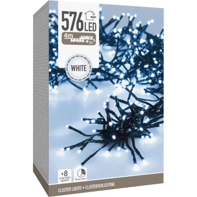 3. LAMPKI CHOINKOWE ŁAŃCUCH ŚWIETLNY 576 LED TIMER ZIMNY BIAŁY