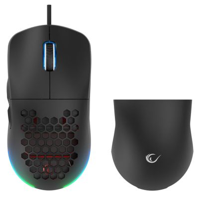 3. RAMPAGE MYSZ GAMINGOWA PRZEWODOWA 12800DPI BLINK BLACK