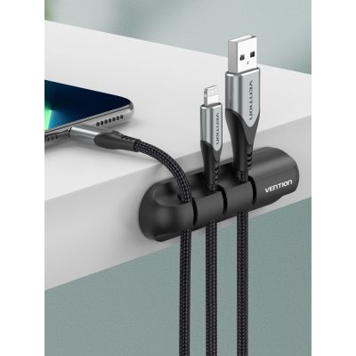 4. 7-portowy organizer kabli Vention czarny