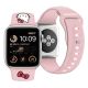 4. Pasek Hello Kitty Silicone Kitty Head na Apple Watch 42/44/45/49mm - różowy
