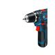 3. Bosch Akku-Bohrschrauber 12 V Li-Ion 1300 RPM Czarny, Niebieski, Czerwony