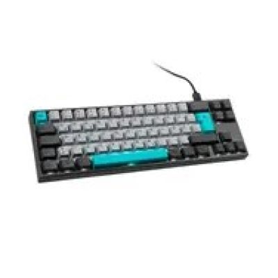 Ducky Miya Pro Moonlight TKL Gaming Tastatur für PC/Mac, MX-Blue, weiße LED - dunkelgrau