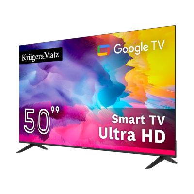 2. KRUGER&MATZ TELEWIZOR 50" UHD GOOGLE TV 5.0 DVB-T2/T/C H.265 HEVC KM0250UHD-G