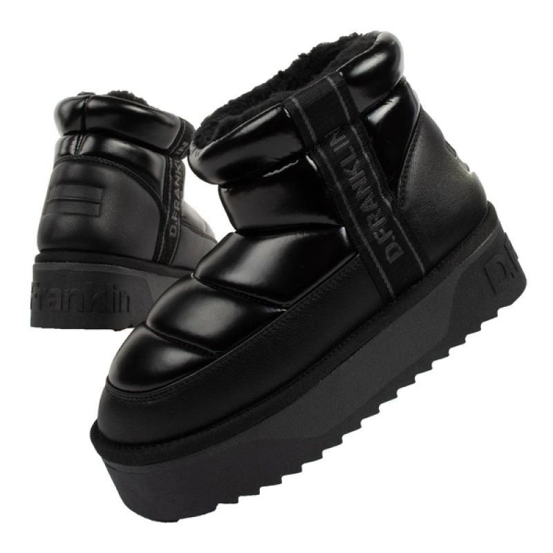 21. Buty damskie zimowe D.Franklin [DFSH371011-BLAC]