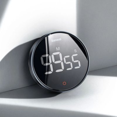 22. Baseus Heyo Pro obrotowy minutnik czasomierz elektroniczny timer szary (FMDS000013)