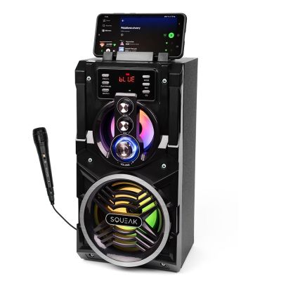 10. SQUEAK BEATBOXER BLUETOOTH 5.1 SPEAKER - GŁOŚNIK BLUETOOTH Z KARAOKE, RADIO FM, MICROSD, AUX I USB SQ1000
