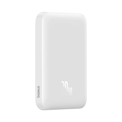 5. Powerbank Baseus Magnetic Mini Air PPCXM06A 6000mAh 20W z kablem Simple Series USB-C - biały