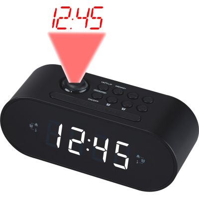 Radiobudzik Denver CRP-717B z podwójnym alarmem i projektorem