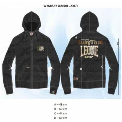 6. Bluza męska LEONE LSM905/S16 czarna XXL