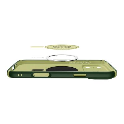 7. Etui Spigen Nano Pop Hybrid MagSafe na iPhone 17 Pro Max - zielone