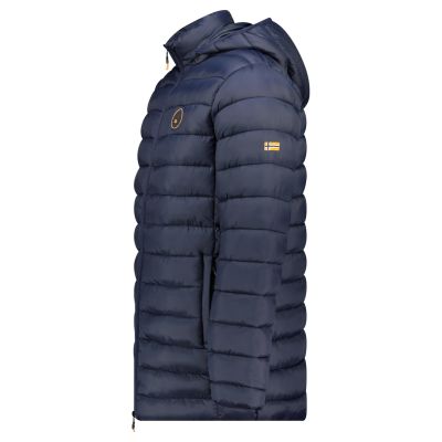 4. Kurtka męska Geographical Norway AMIGOBADGE LONG HOOD DB NAVY MEN 233 NAVY (WY8852H/GN-MARINE)