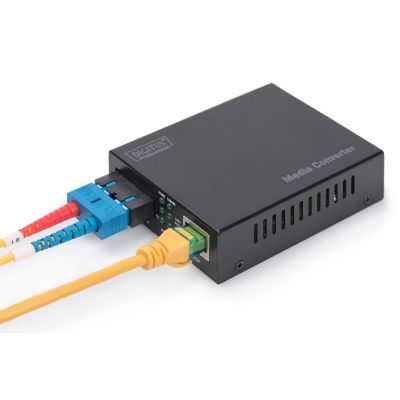 2. Digitus Gigabitowy konwerter mediów, RJ45 / SC