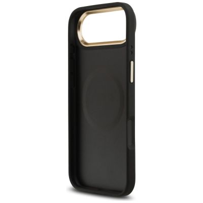 7. Etui Guess Peony Hot Stamp MagSafe na iPhone Air - czarne