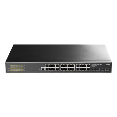 5. Cudy GS2024S2 łącza sieciowe Zarządzany L2/L3 Gigabit Ethernet (10/100/1000) 1U Czarny
