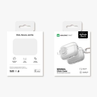 5. Etui AMAZINGTHING Minimal Case do AirPods Pro 3 - przezroczyste