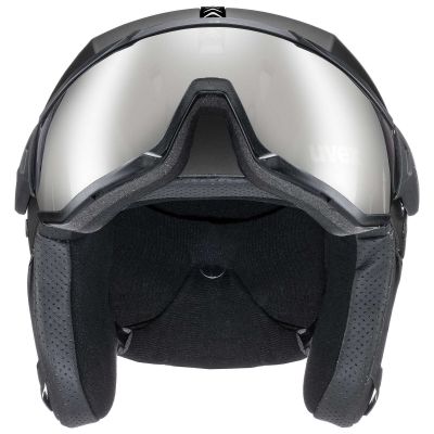 3. Kask narciarski Uvex Instinct visor 20 czarny męski/damski snowboardowy (56/6/260/20)