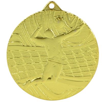Medal złoty- piłka siatkowa - medal stalowy