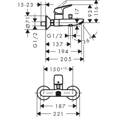 5. Hansgrohe Logis Chrom